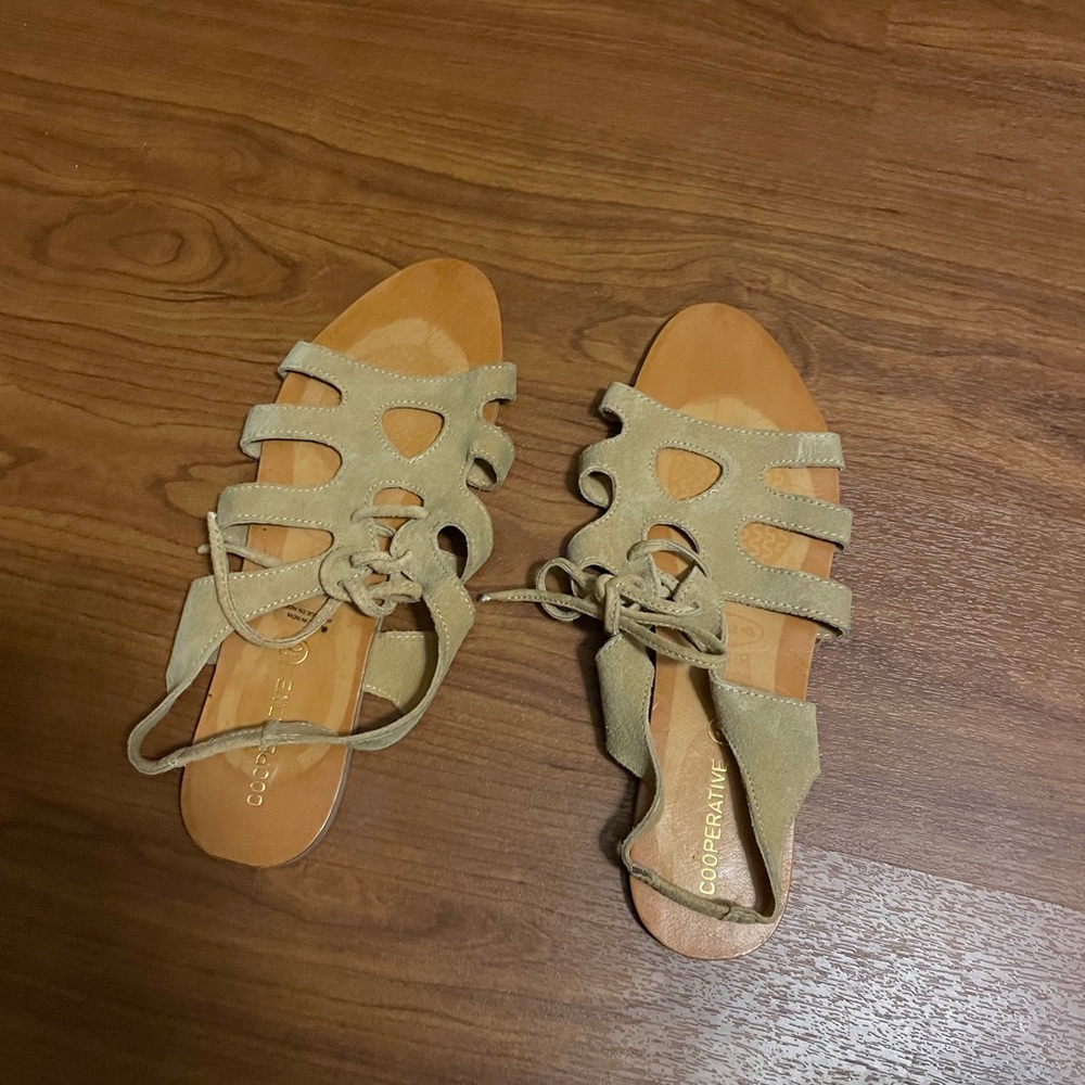 Flat Suede Sandals - image 4